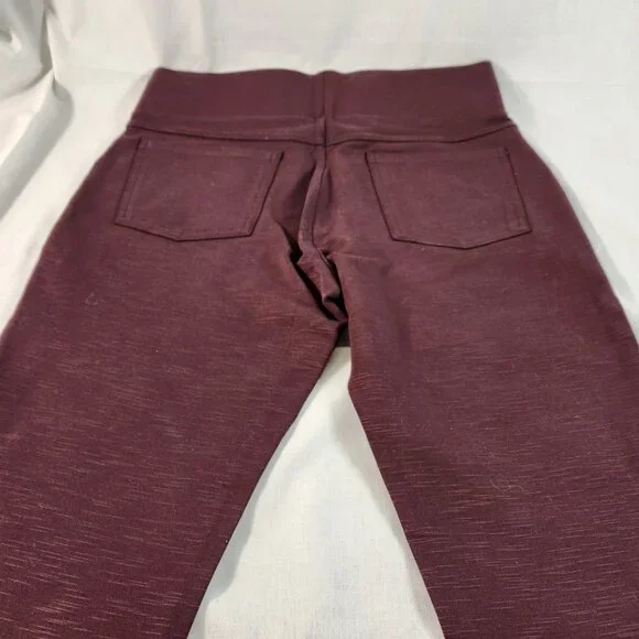 Matty M Yoga Pants Women Size M Jegging Stretch Ankle Flat Front Plum NEW FstShp - Picture 5 of 10